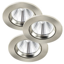 Nordlux Fremont spot 4,5 W børstet stål 3-pk.